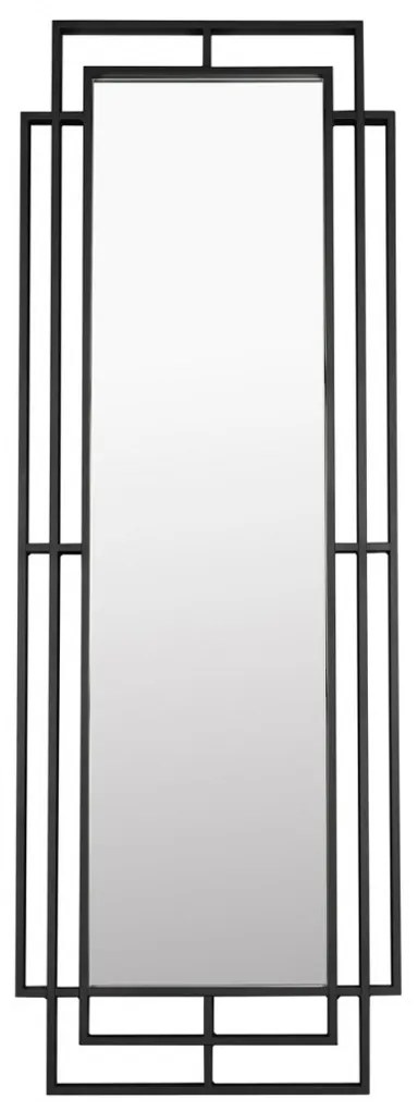 Dutchbone Ramsey Art Deco Spiegel Zwart Metaal - 60x170cm