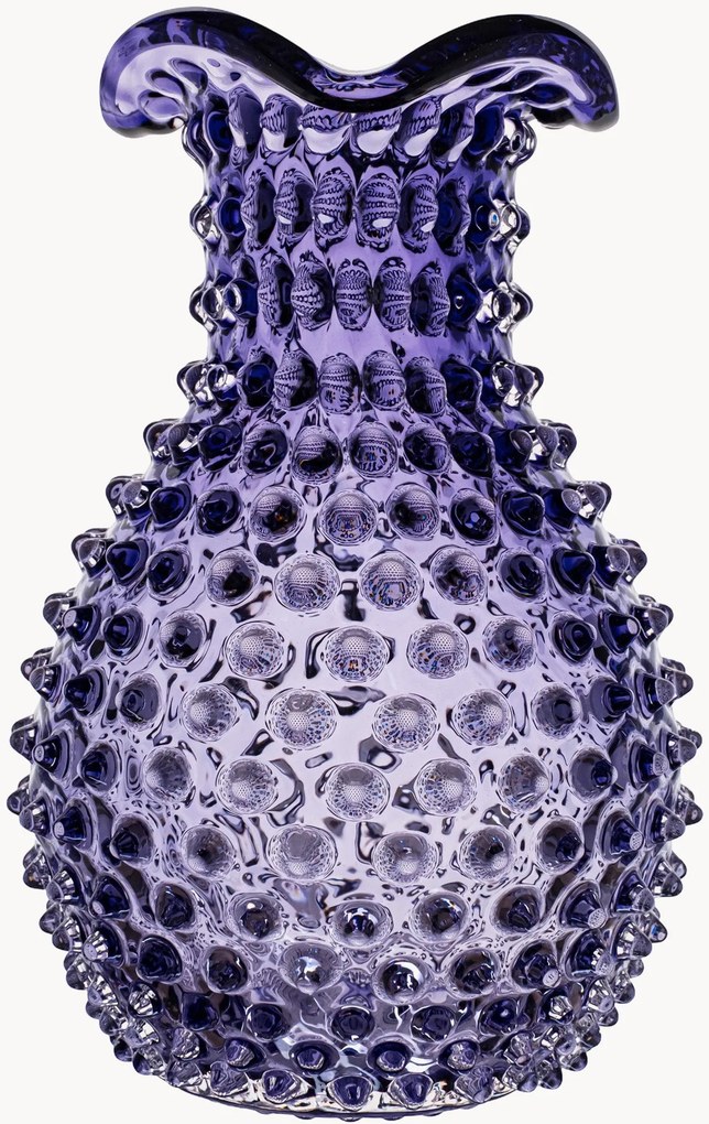 Mondgeblazen vaas Hobnail, H 21 cm