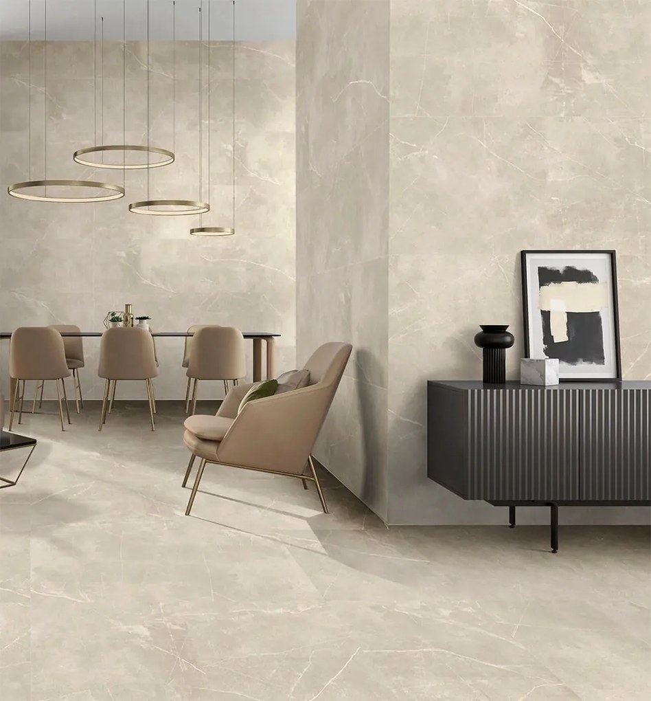 Vloertegel 60x60 Cm Marmerlook Seba Beige NAV44