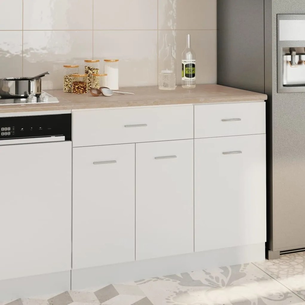 vidaXL Aanrechtblad 100x60x2,8 cm spaanplaat beige met marmertextuur