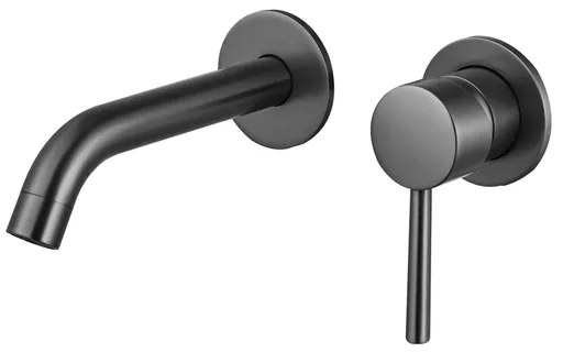 Fortifura Calvi Wastafelkraan - inbouw - met inbouwdeel - Geborsteld Gunmetal PVD SW1171116