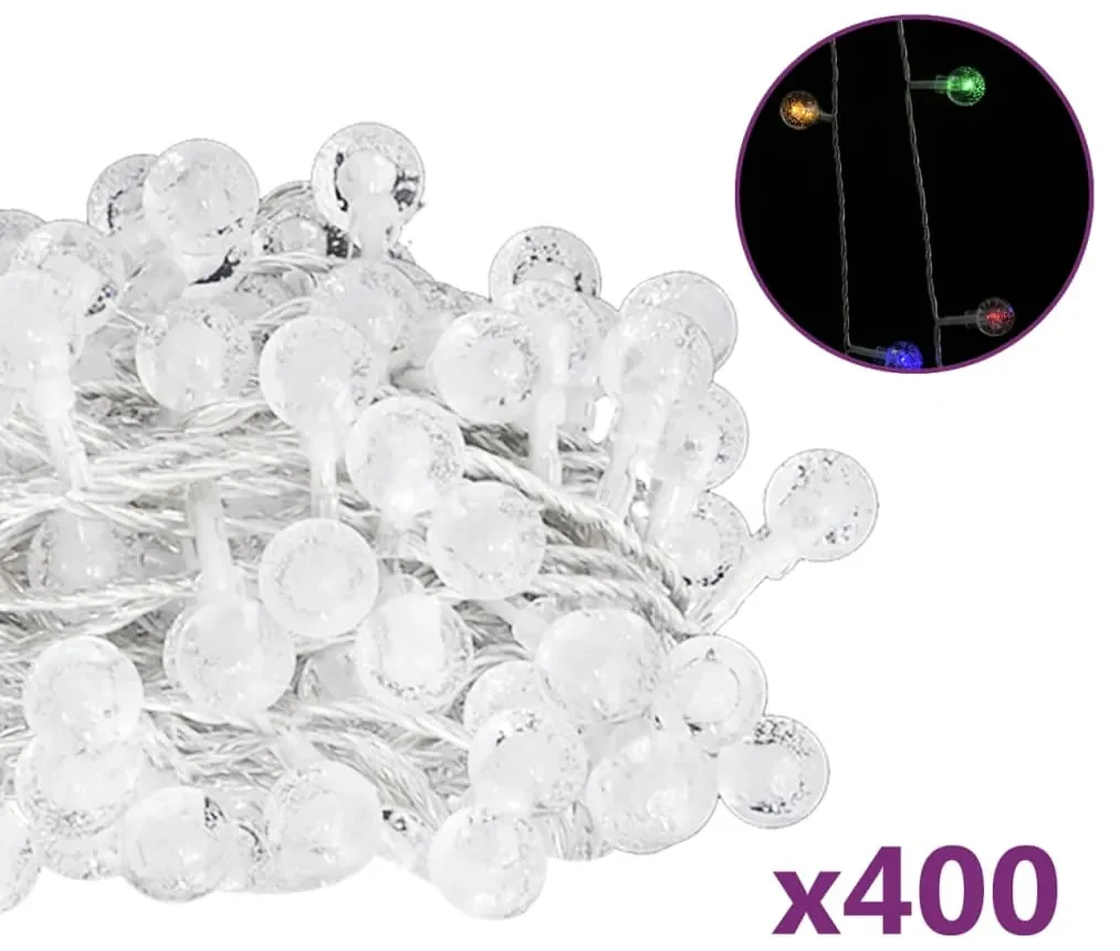 vidaXL Lichtsnoer met 400 LED's 8 functies meerkleurig 40 m