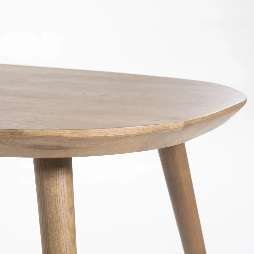 Eettafel Gerookt Eiken Met Ronde Hoeken 300 Cm - 300 X 100cm.