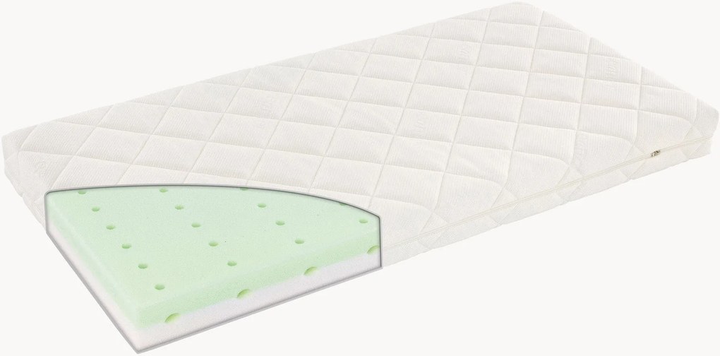 Koudschuim matras voor wieg Leander Linea & Luna