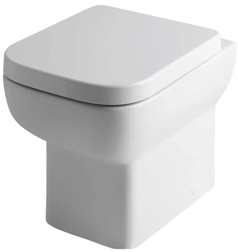 Eastbrook Bijou Comfort staand randloos toilet wit glans
