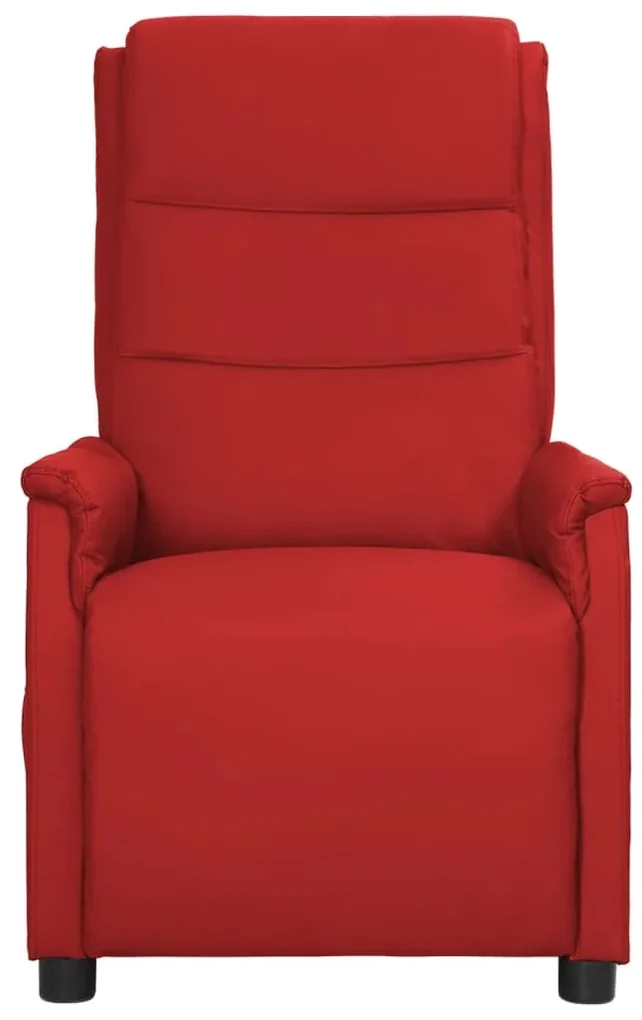 vidaXL Fauteuil verstelbaar kunstleer wijnrood