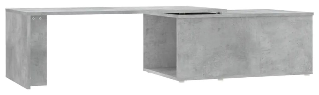 vidaXL Salontafel 150x50x35 cm bewerkt hout betongrijs