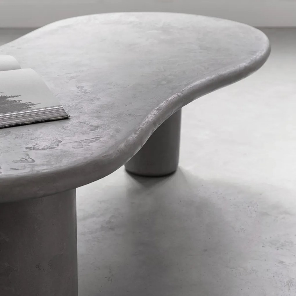 DTP Home Scala Curva Organische Salontafel Beton Mortex - 130 X 69cm.
