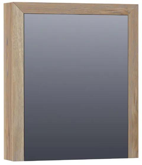 Saniclass Natural Wood spiegelkast 60x15x70cm Vintage Oak Massief Eiken 70451LVOG