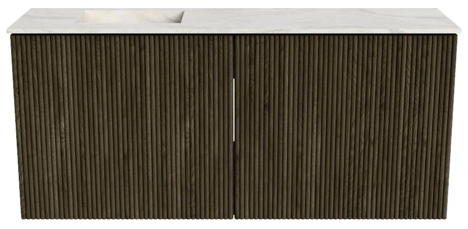 Mondiaz Joya DLux 90cm toiletmeubel shadow met wastafel faye links 1 kraangat ostra