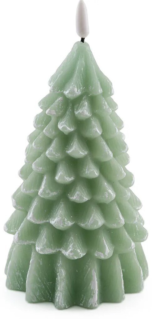 Kerstboom LED-kaars H19cm, Caspar