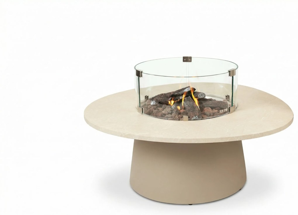 Cosidune Loft Beige Fire Pit Incl. Burner Aluminium Zand/Beige
