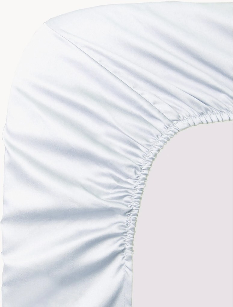 Boxspring hoeslaken Ava, katoensatijn, H 40 cm