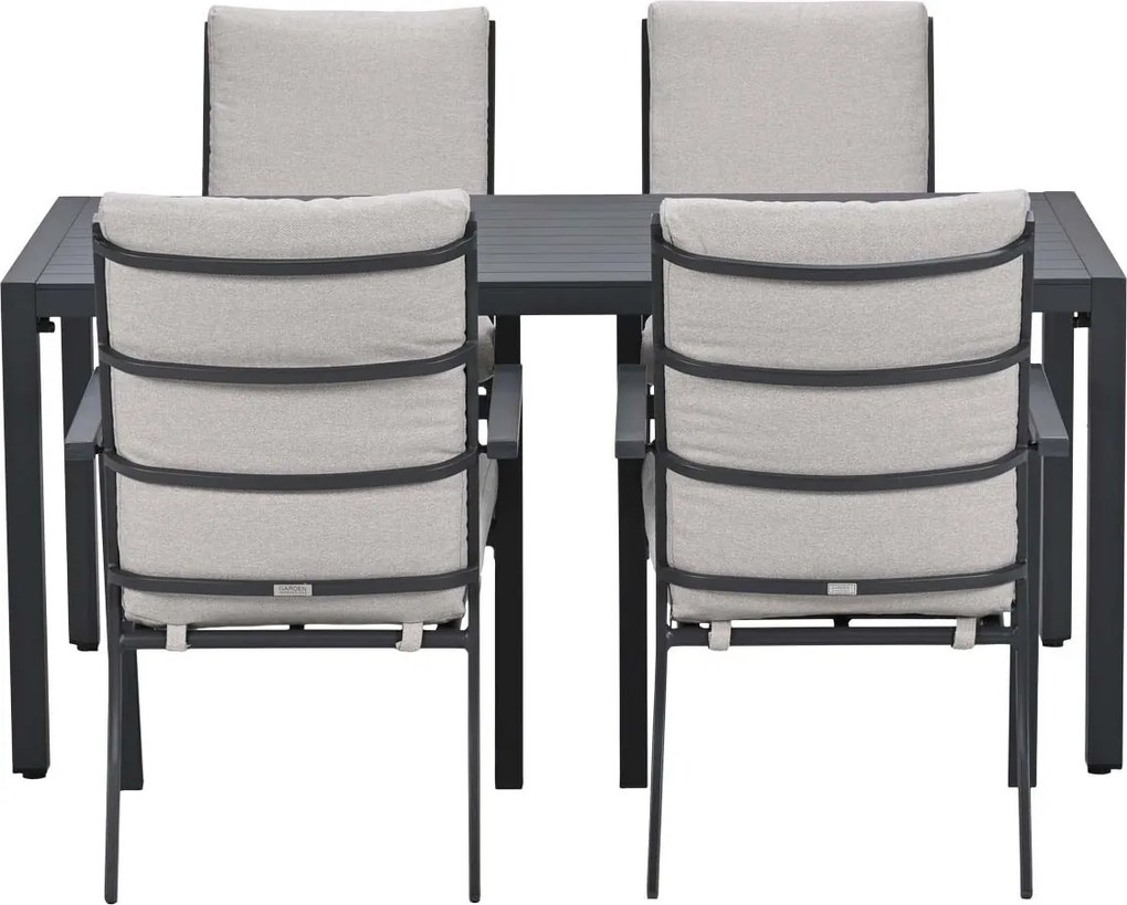 Garden Impressions Senja tuinset 5-delig desert sand - Kasper tuintafel 160x90 cm