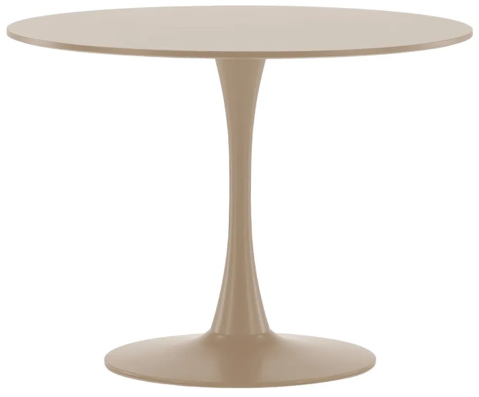 Ronde Eettafel Met Slank Stalen Frame - 100 X 100cm.