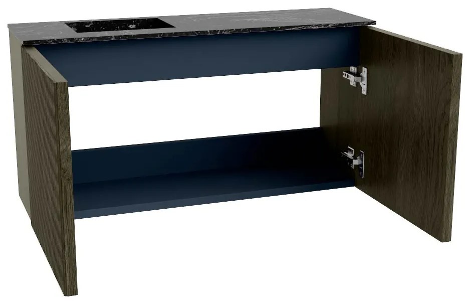Mondiaz Joya DLux 80cm toiletmeubel shadow met wastafel faye links 1 kraangat lava
