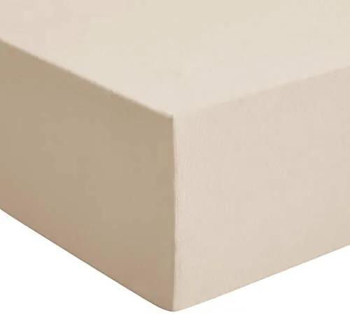 Jersey premium hoeslaken, beige - 80 x 200 cm