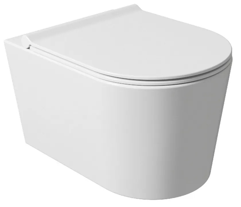 Salenzi Civita wandcloset toiletpot randloos glans wit 50x35x36.5cm