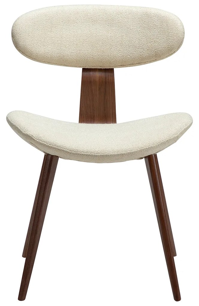 Dan-Form Buckle Eetkamerstoel Scandinavisch Design Almond Walnoot