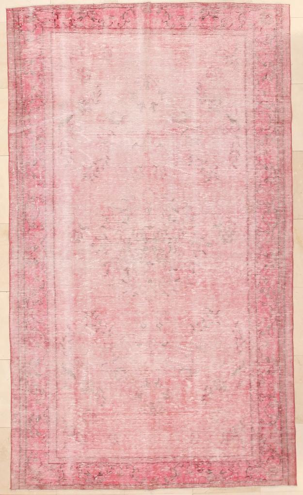 Hamming van Seventer | Turks vloerkleed 168 x 288 cm roze vloerkleden wol, katoen vloerkleden & woontextiel vloerkleden