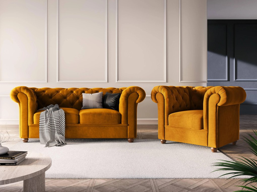 2-zitsbank Phoebe velvet | Windsor & Co
