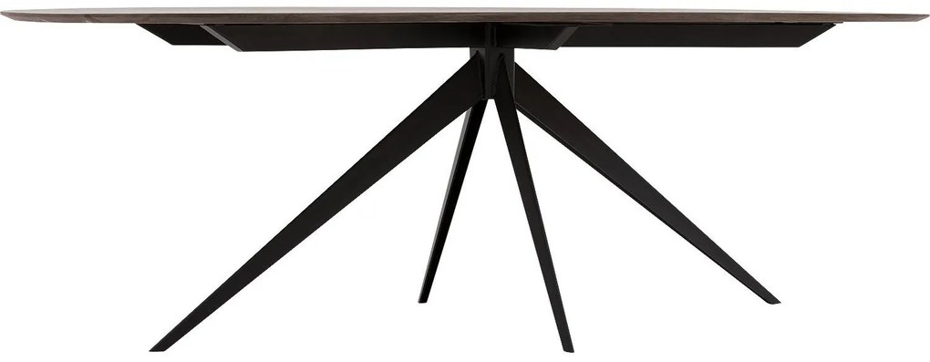 Goossens Excellent Eettafel Uniek, Semi rond 240 x 100 cm