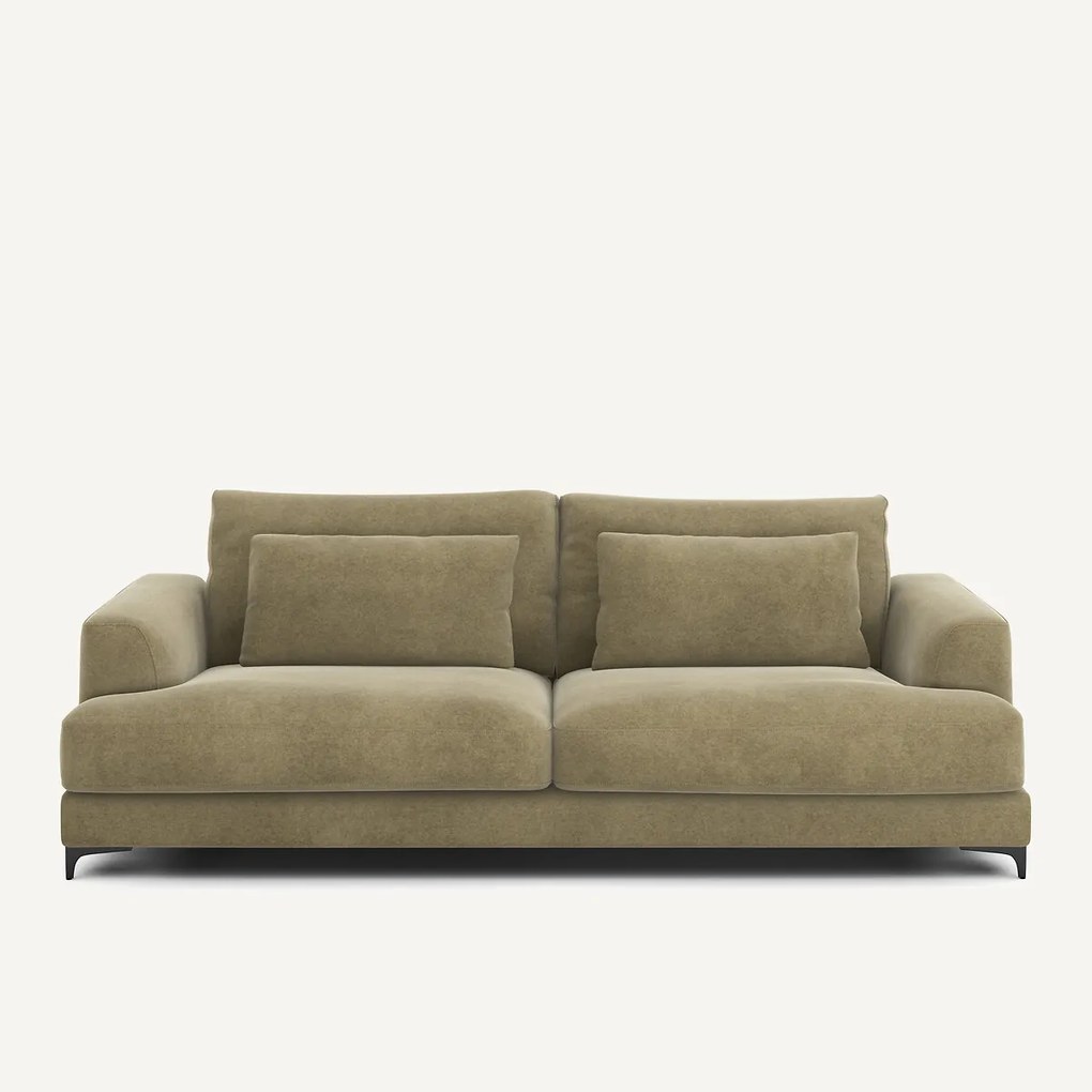 4-zits slaapbank in linnen fluweel, MARSILE
