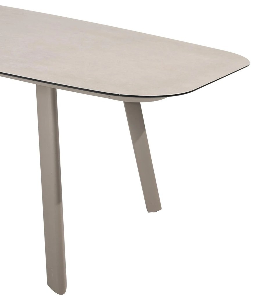 Taste by 4 Seasons Manolo tuintafel cloud met geprint keramisch blad 240 x 103 cm SALE Tuintafel beige weerbestendig