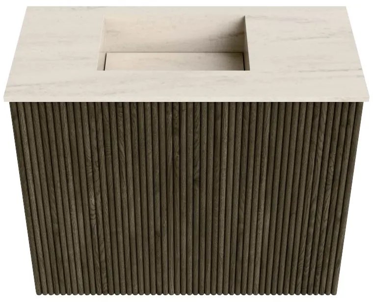 Mondiaz Joya DLux 50cm toiletmeubel shadow met wastafel faye links zonder kraangat meli