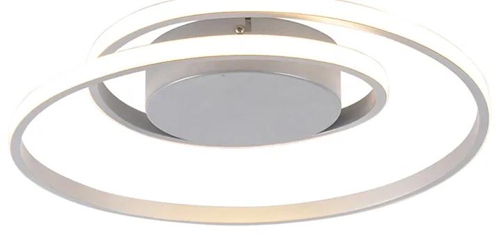 Design plafonnière staal incl. LED 3-staps dimbaar - Krula Design rond Binnenverlichting Lamp