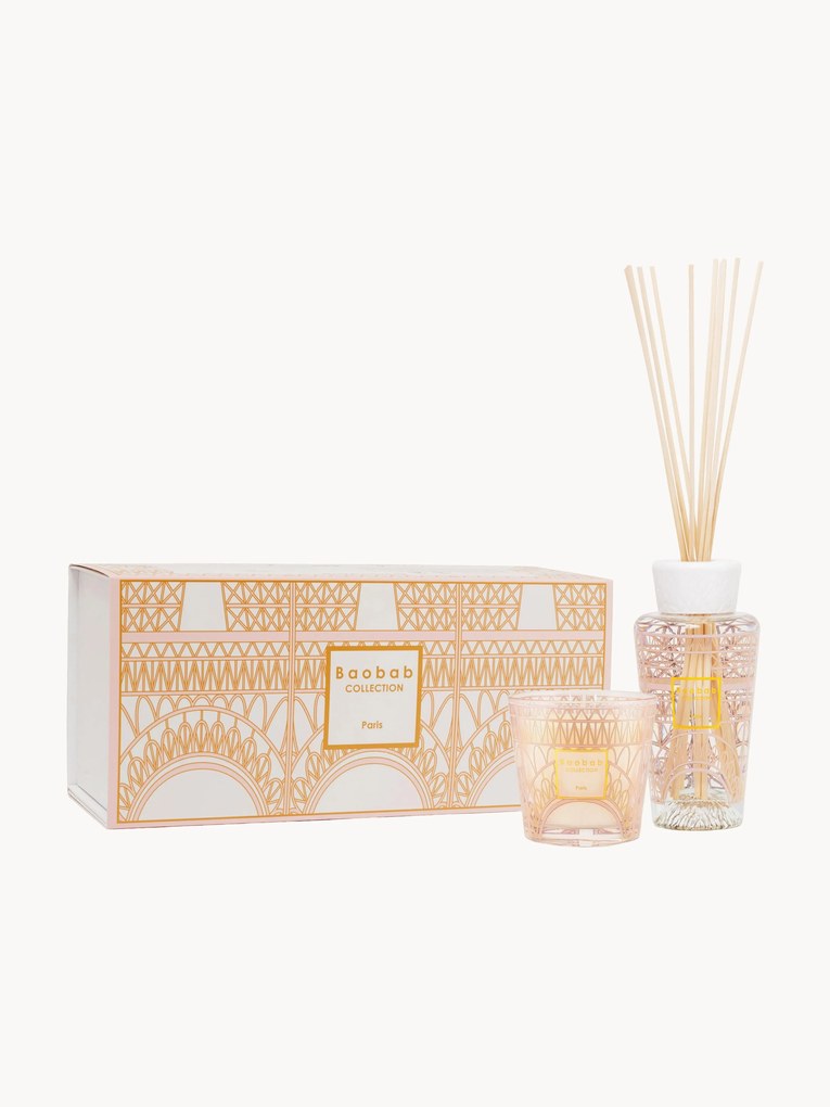 Geschenkdoos My First Baobab Paris (blauwe regen, mimosa & linde), 2-delig