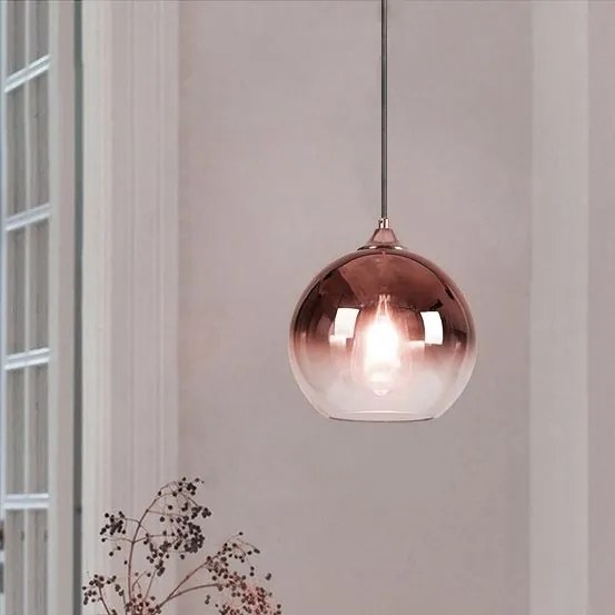 Glazen hanglamp APP313-1CP Rose Gold