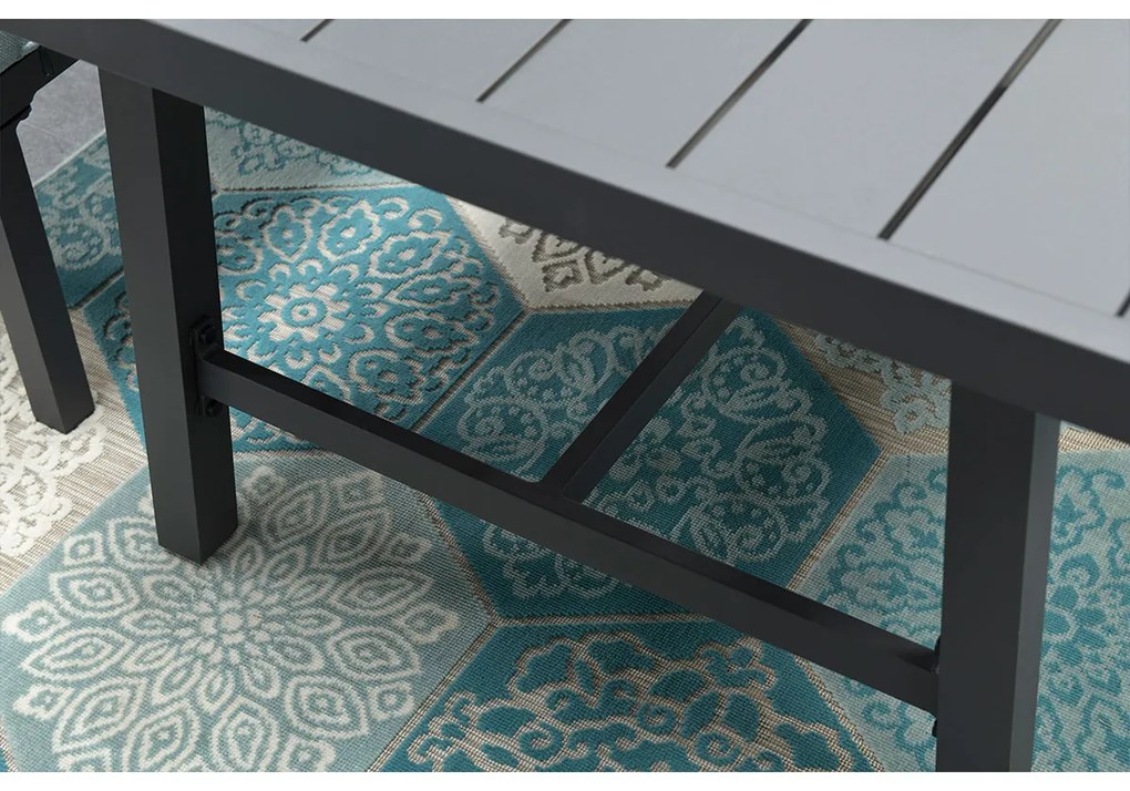 Garden Impressions Brendon lounge dining set 4-delig rechts - mint grijs