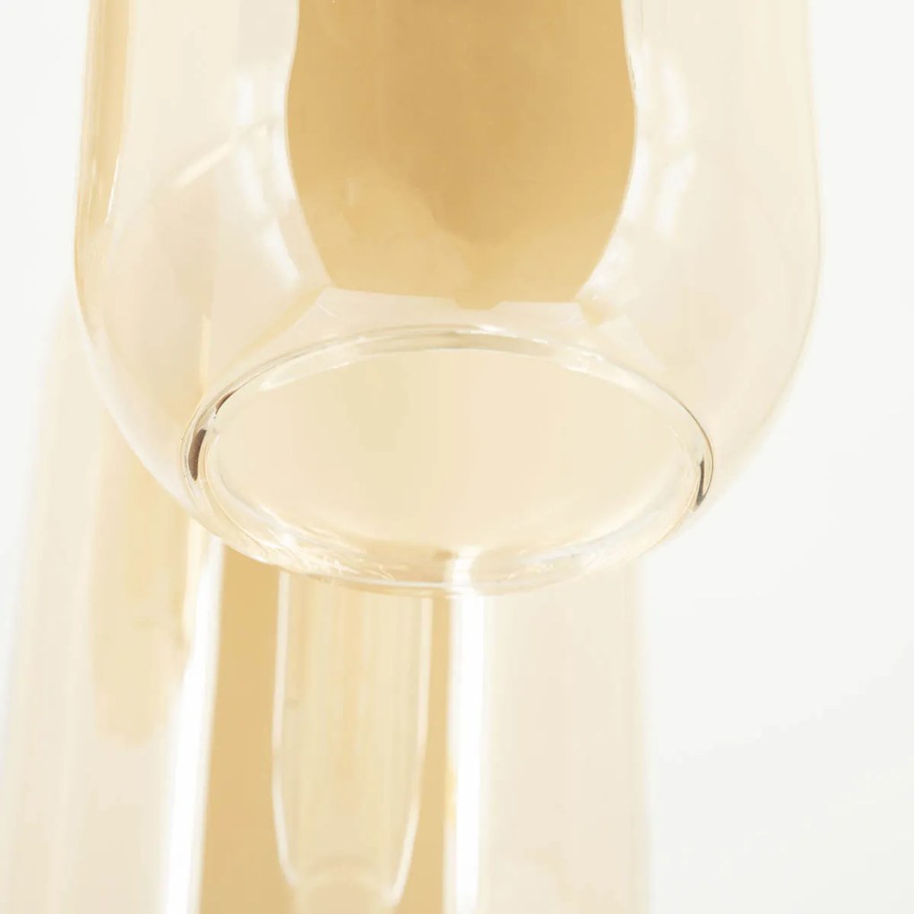 By-Boo Shona Round Trapse Hanglamp Amberglas