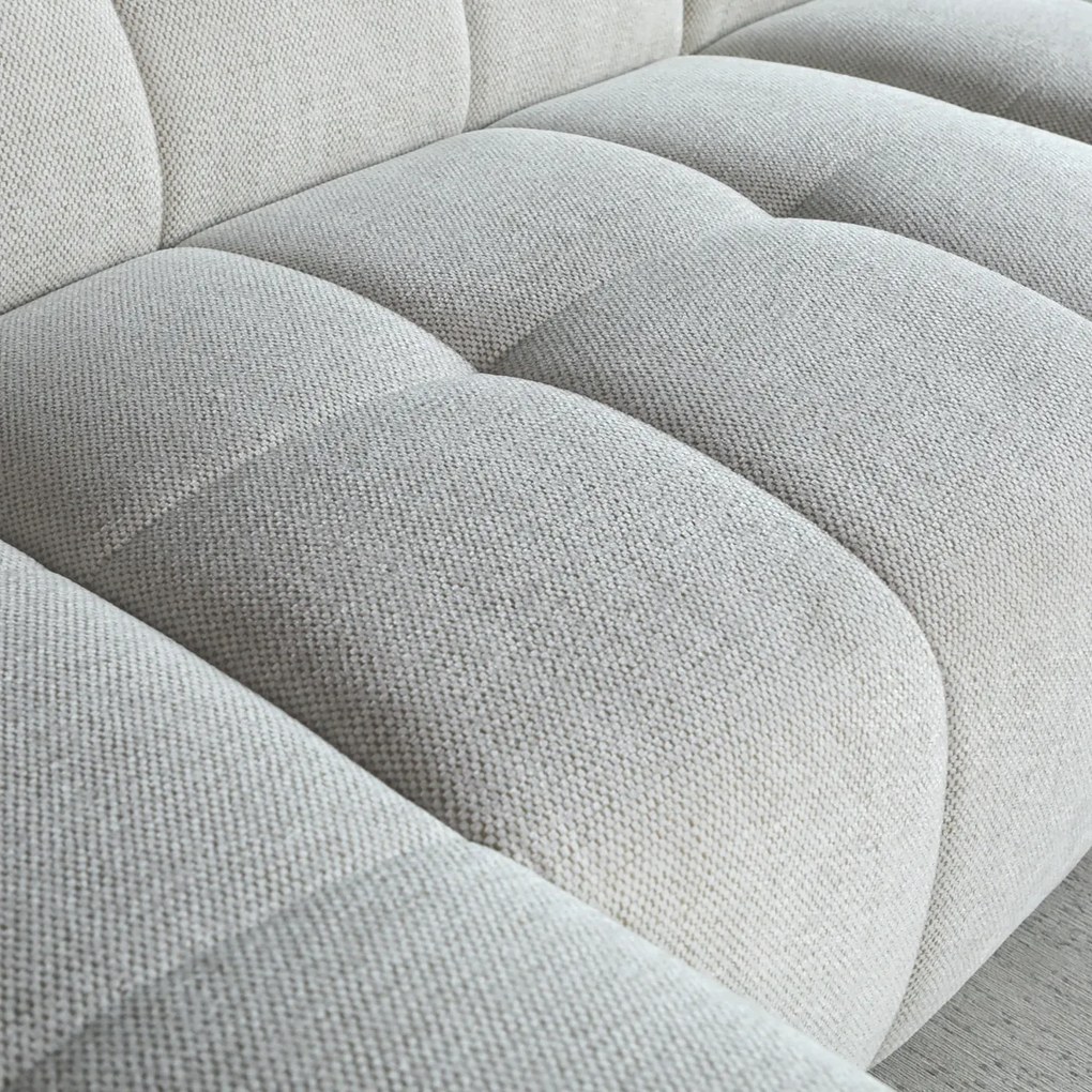 PEPP Interiors Wave Hoekbank Met Ruiten Ivoor