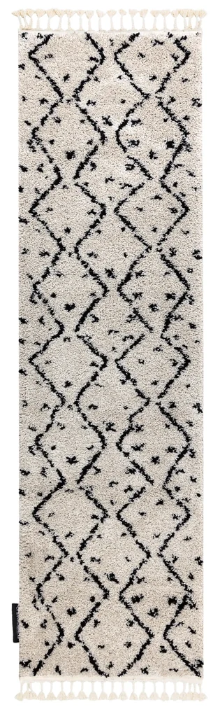 Tapijt, Vloerbekleding BERBER TETUAN B751 zigzag , crème - voor keuken, naar de gang