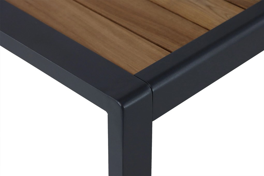 Tuinset 4 personen 180 cm Aluminium/textileen Grijs Presto Tarenta/Valence