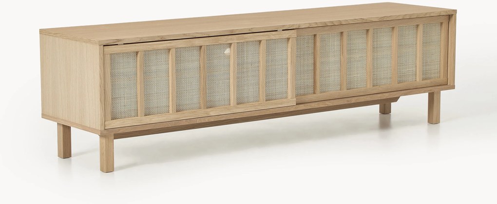 Tv-meubel Echo met rotan voorzijde