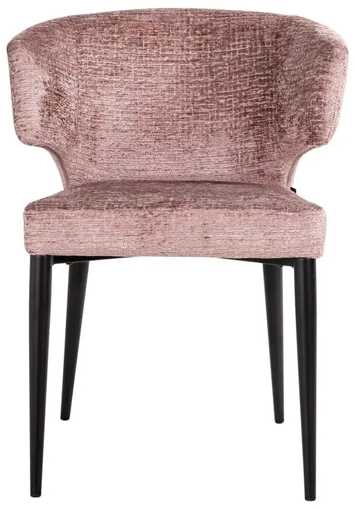 Richmond Interiors Taylor Luxe Eetkamerstoel Roze Fusion Stof