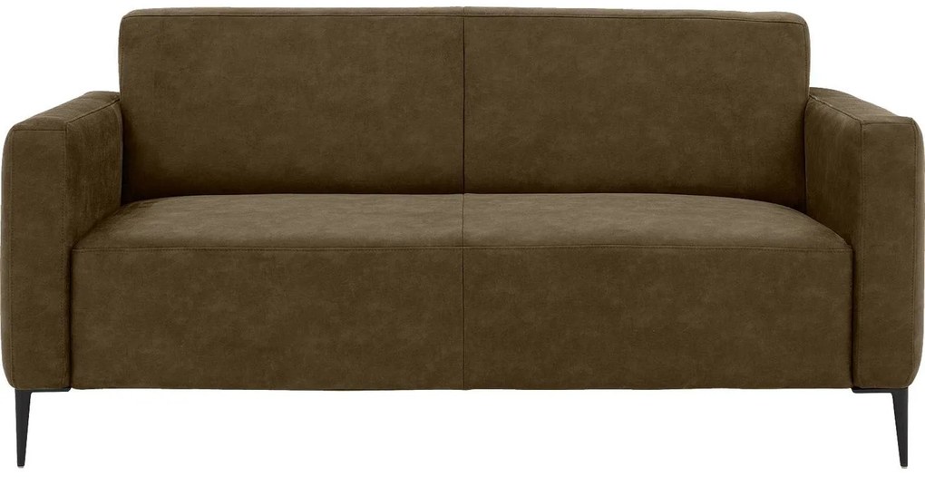 Goossens Key West groen, micro leer, 2,5-zits, modern design