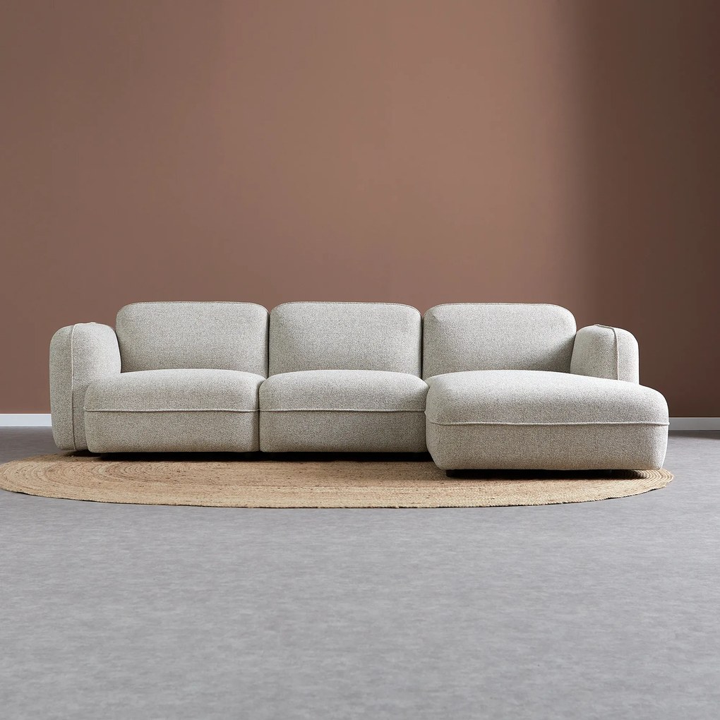 PEPP Interiors Drop Bank Met Chaise Longue Rechts Beige Serenity 03