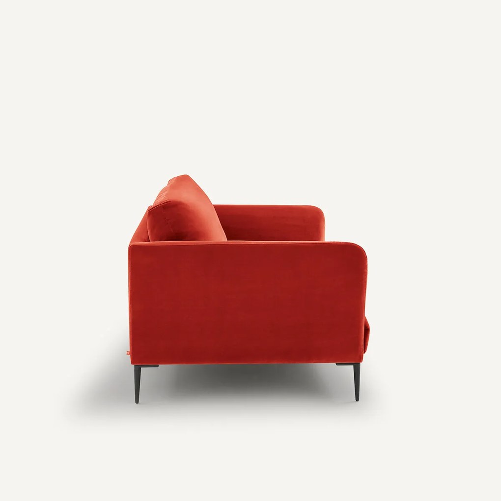 Fluwelen 2-zitsbank, Oscar-design E. Gallina