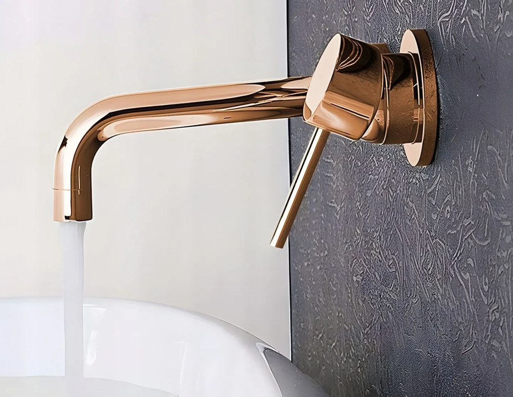 Inbouw wastafelkraan Rea Lungo Copper + BOX