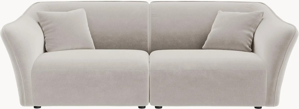 Modulaire fluwelen bank Flora (2-zits)