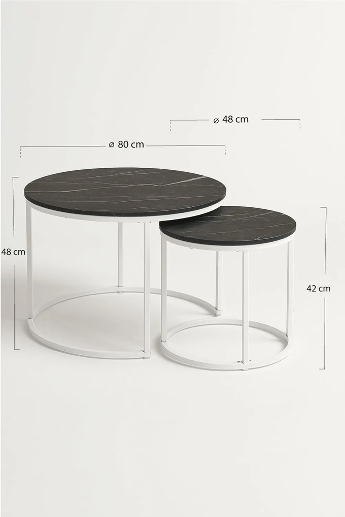 Set van 2 Renty Center-tafels