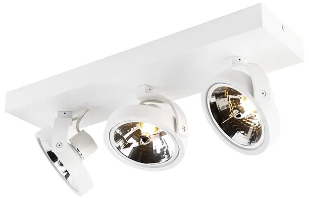 Design Spot / Opbouwspot / Plafondspot wit verstelbaar 3-lichts incl. 3 x G9 - Go Design, Industriele / Industrie / Industrial, Modern G9 rond Binnenverlichting Lamp