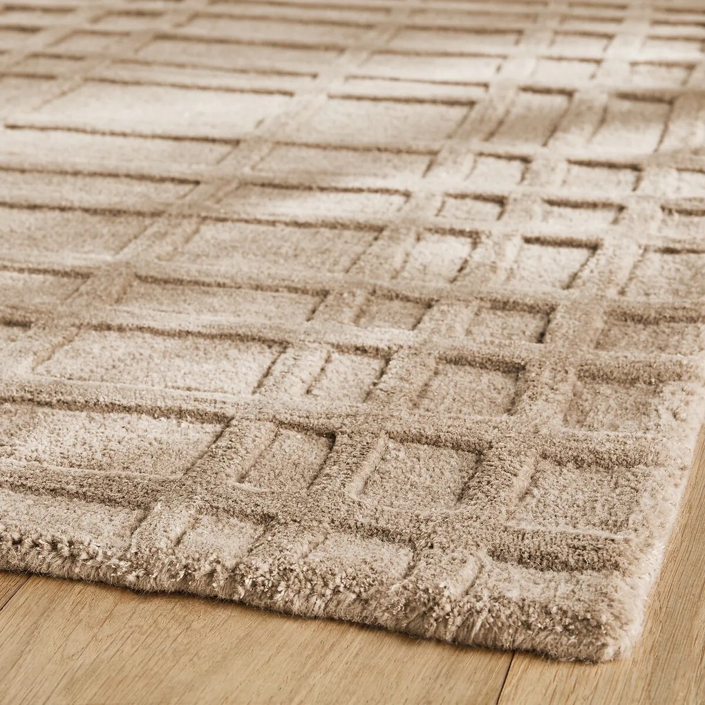 Handgetuft vloerkleed, wol en Tencel™, Kandi