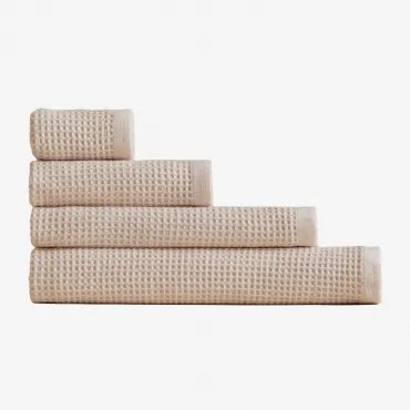Fiorala Wafelkatoenen Handdoek Lichtroze & Toalla Tocador (30 X 50 Cm) - Sklum