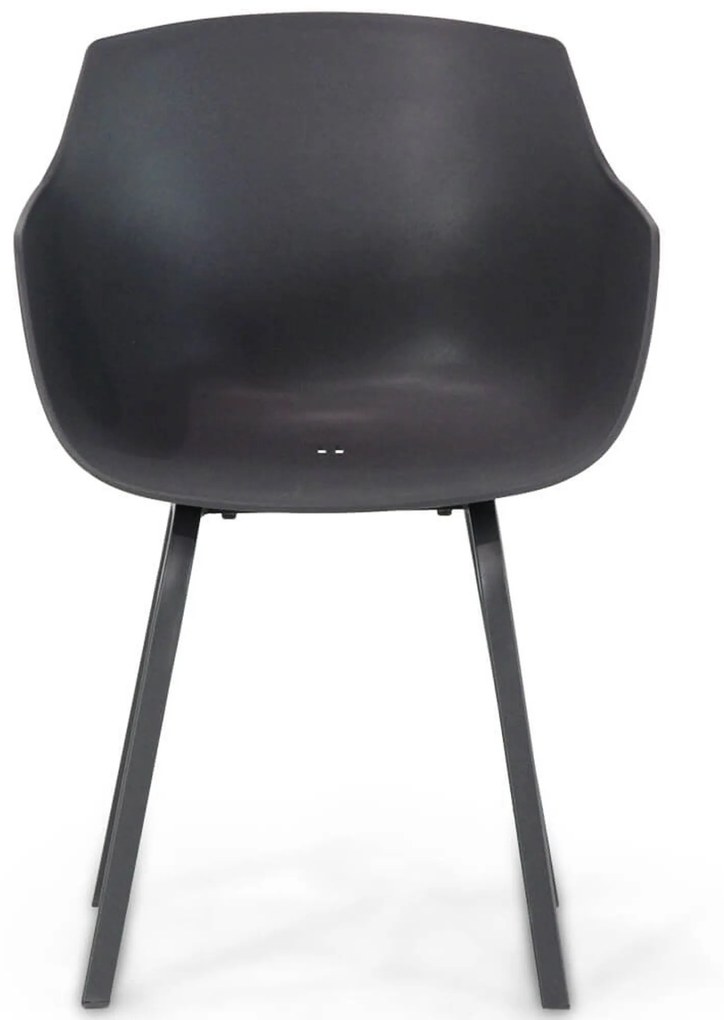 Tuinset Rond 6 personen 140 cm Kunststof Grijs Lifestyle Garden Furniture Salina/Graniet