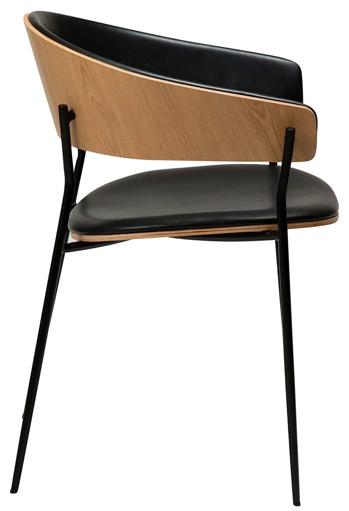 Dan-Form Crib Eetkamerstoel Gebogen Eiken Naturel